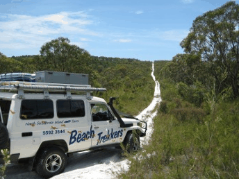 Beach trekkers North Stradbroke Island - South Australia Travel
