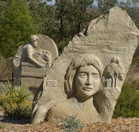 Heritage Sculptures at Pensioners Hill Lookout - South Australia Travel