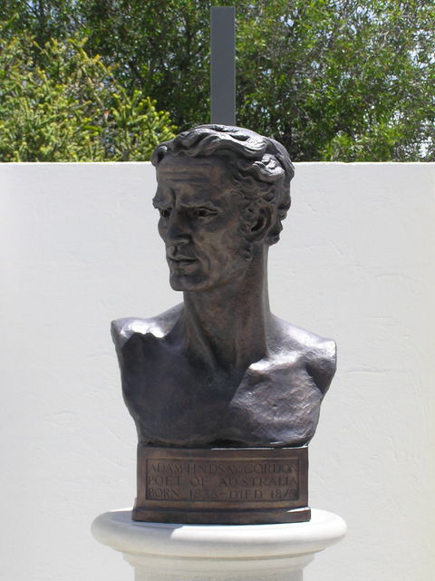 Adam Lindsay Gordon Bronze Bust - South Australia Travel 0