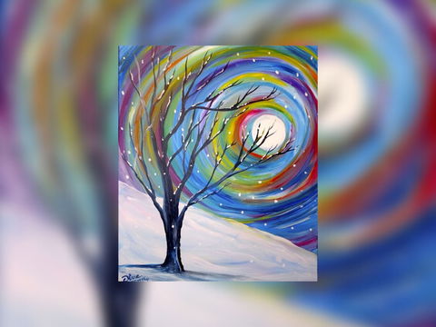 Grab A Glass Of Wine And Learn To Paint 'Rainbow Snow'! - South Australia Travel 0