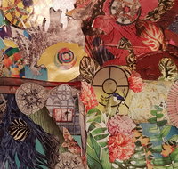 Online live streaming class Cut and Paste Creative Collage Fun - South Australia Travel