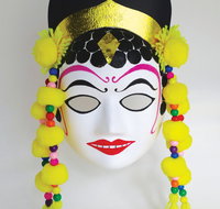 Online live streaming class Make an Indonesian Dance Mask - South Australia Travel