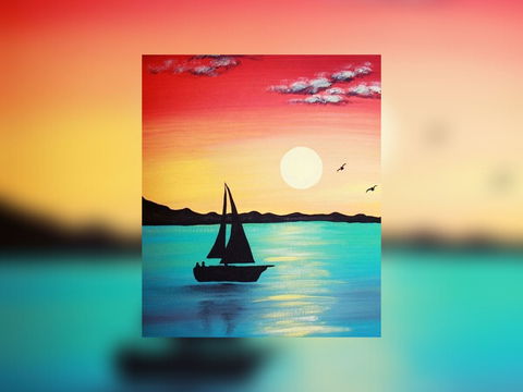 Grab A Glass Of Wine And Learn To Paint 'Sailboat'! - South Australia Travel 0